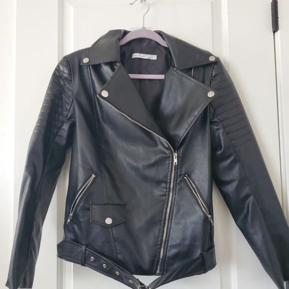ByEgreis Rochelle Biker Jacket (black) - Picture 4 of 5